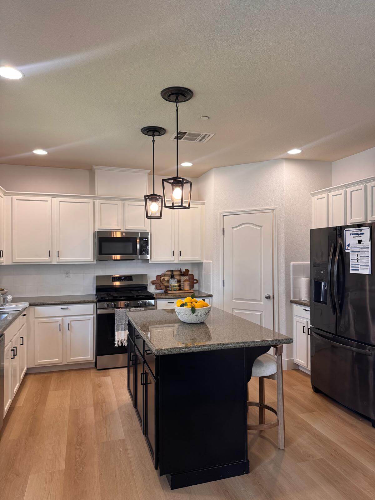 Residential kitchen island cleaned by Luxen Clean