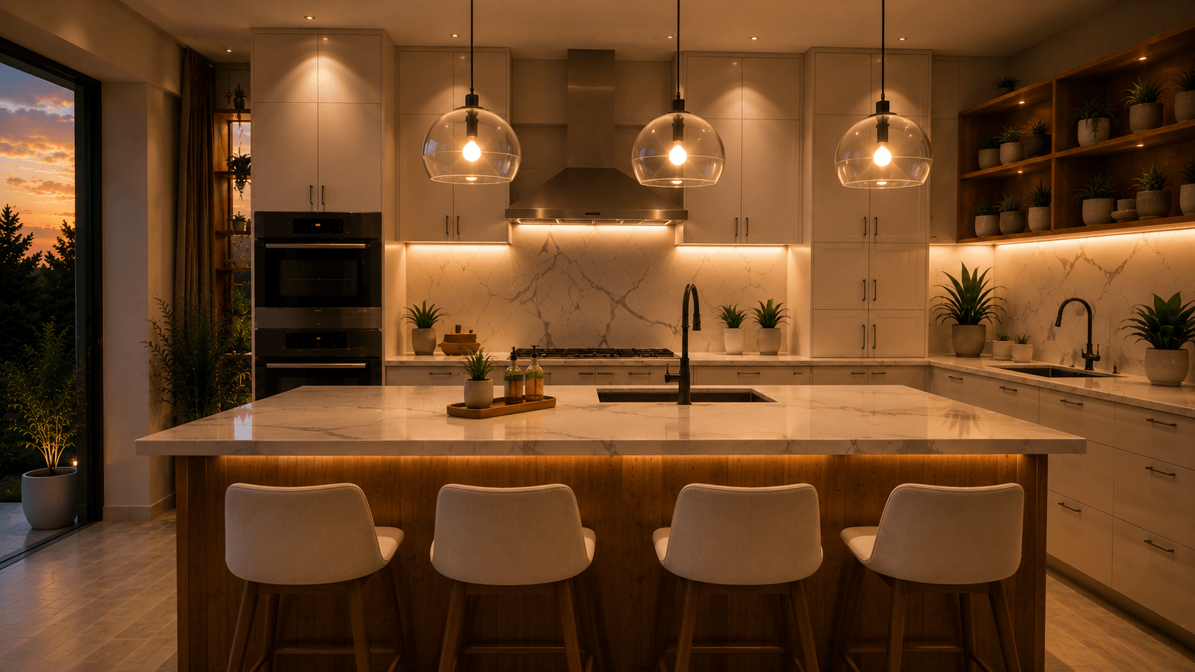 Clean kitchen ready for a new resident